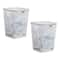 Mind Reader 2 Piece Square Metal Mesh Waste Basket Set